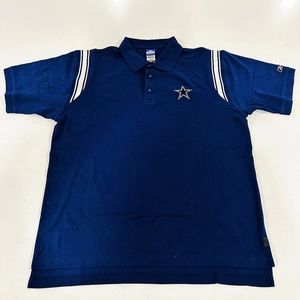 NFL Dallas Cowboys Reebok Men Polo Shirt Blue - Size XL